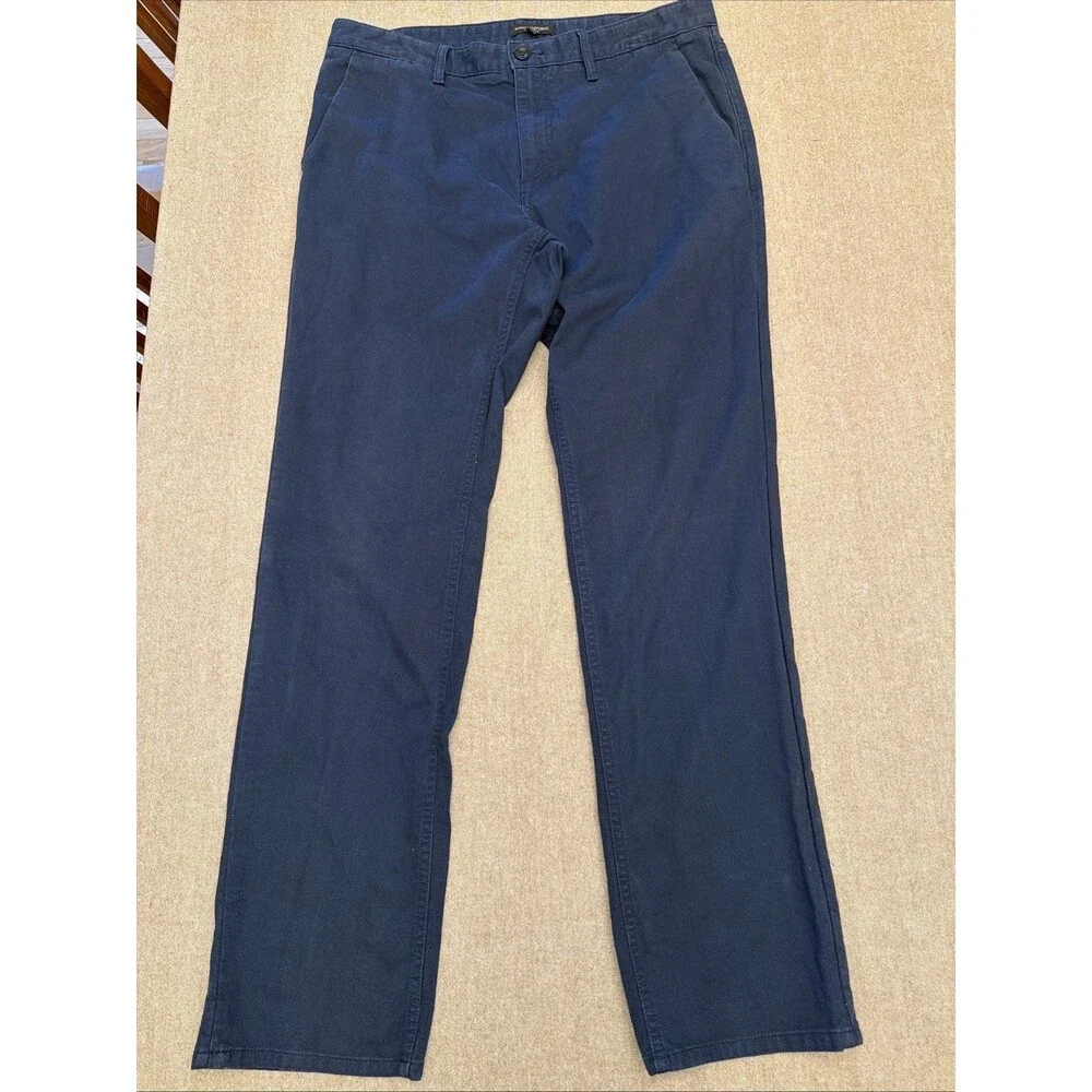 Banana Republic Pants Mens 34x34 Navy Blue Aiden Slim Fit Rapid Movement Chino